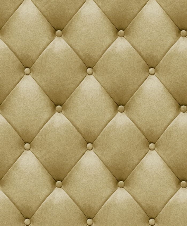 Tapeta ścienna na flizelinie, tapicerowana ściana pufki z guzikami ochra miodowa M76202