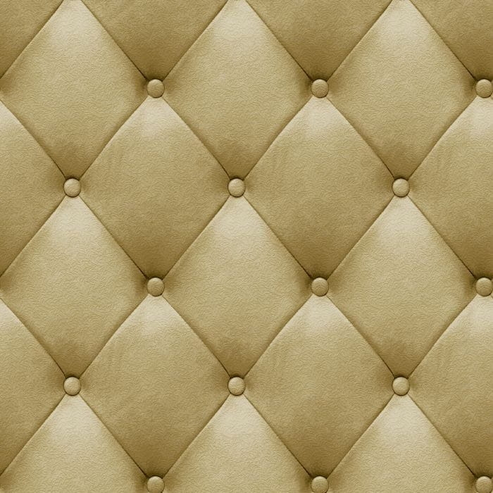 Tapeta ścienna na flizelinie, tapicerowana ściana pufki z guzikami ochra miodowa M76202