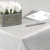 Cerata plamoodporna, obrus z PCV na flizelinie Ergis Premium Len srebrny 6732310 szer. 140cm
