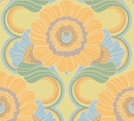 Retro Chic 39530-1 Tapeta ścienna AS Kwiaty żółty