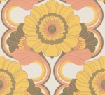 Retro Chic 39530-4 Tapeta ścienna AS Kwiaty żółte