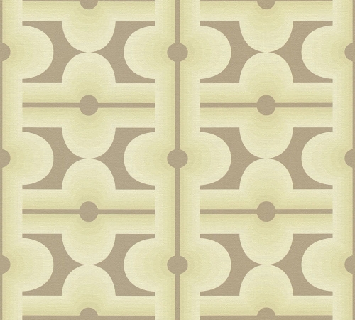 Retro Chic 39533-3 Tapeta ścienna AS Wzór geometryczny zielony