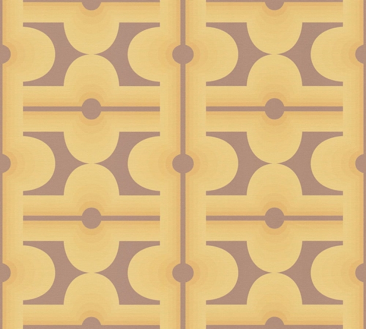 Retro Chic 39533-4 Tapeta ścienna AS Wzór geometryczny żółty słoneczny