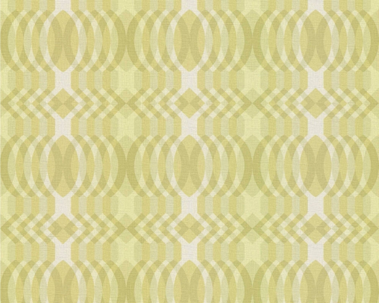 Retro Chic 39534-1 Tapeta ścienna AS Wzór geometryczny żółta limonka