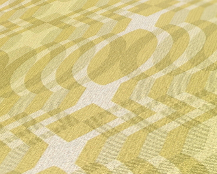 Retro Chic 39534-1 Tapeta ścienna AS Wzór geometryczny żółta limonka