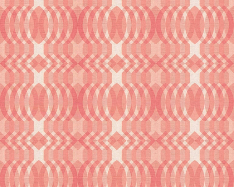 Retro Chic 39534-4 Tapeta ścienna AS Wzór geometryczny różowy