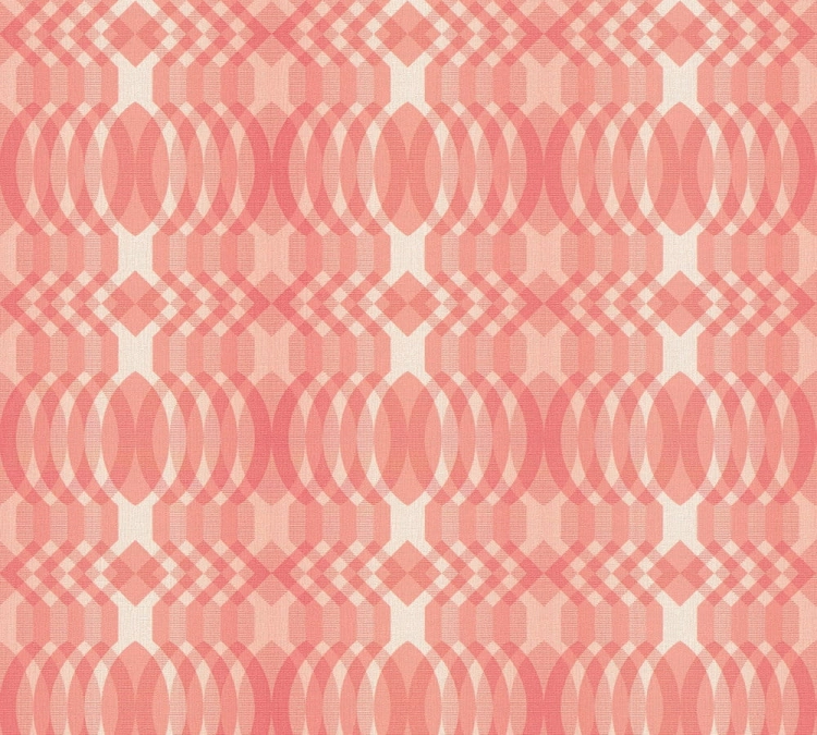 Retro Chic 39534-4 Tapeta ścienna AS Wzór geometryczny różowy