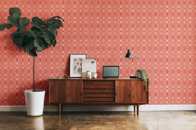 Retro Chic 39534-4 Tapeta ścienna AS Wzór geometryczny różowy