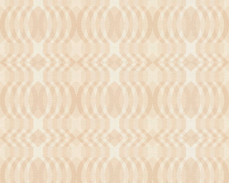 Retro Chic 39534-5 Tapeta ścienna AS Wzór geometryczny brzoskwiniowy