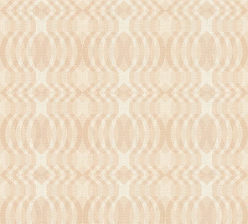 Retro Chic 39534-5 Tapeta ścienna AS Wzór geometryczny brzoskwiniowy