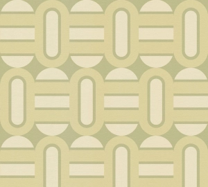 Retro Chic 39536-1 Tapeta ścienna AS Wzór geometryczny zielony