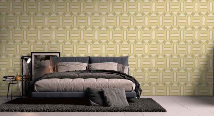 Retro Chic 39536-1 Tapeta ścienna AS Wzór geometryczny beżowy