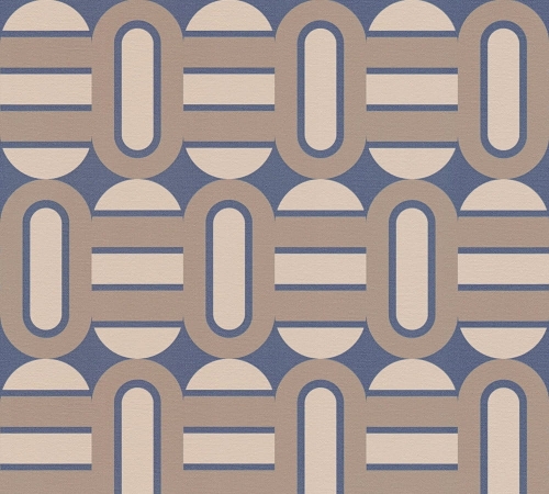 Retro Chic 39536-3 Tapeta ścienna AS Wzór geometryczny brązowy