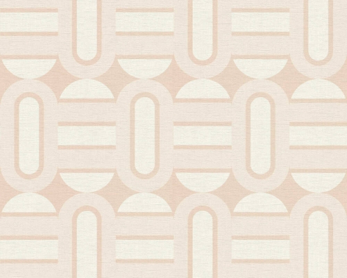 Retro Chic 39536-5 Tapeta ścienna AS Wzór geometryczny pomarańczowy