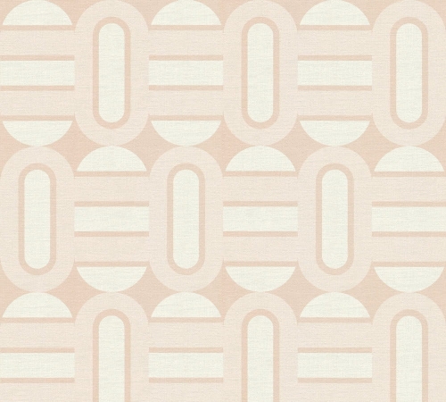 Retro Chic 39536-5 Tapeta ścienna AS Wzór geometryczny pomarańczowy