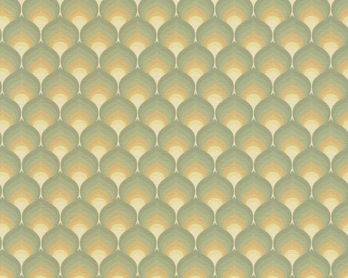 Retro Chic 39538-1 Tapeta ścienna AS Zielona łuska