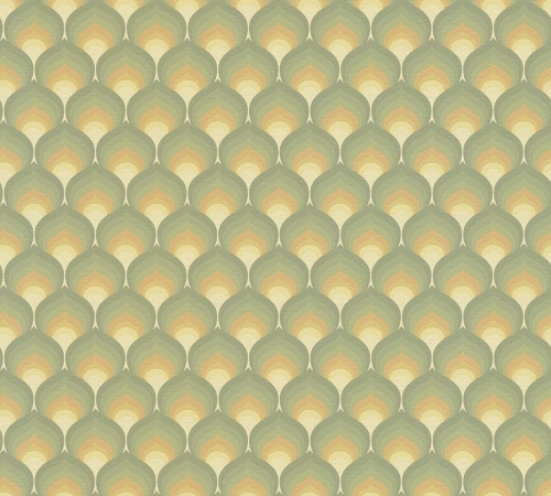 Retro Chic 39538-1 Tapeta ścienna AS Zielona łuska