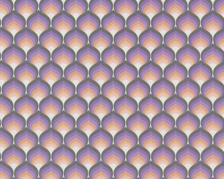 Retro Chic 39538-2 Tapeta ścienna AS Fioletowa łuska
