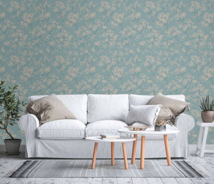 Casual Living 39548-5 Tapeta ścienna AS Kwiaty niebieskie