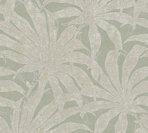 Jade 39501-2 Tapeta ścienna AS Liście palmowe zielony złoty