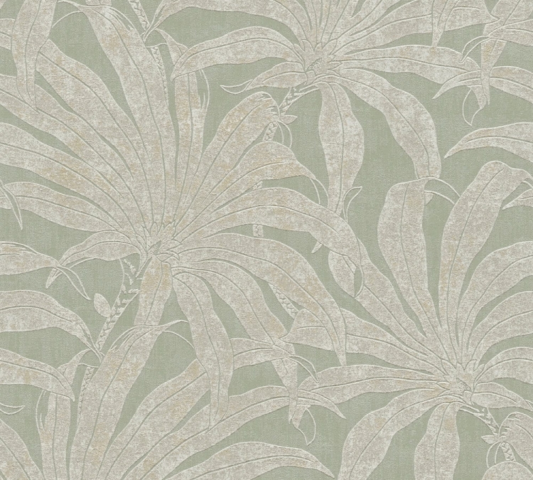 Jade 39501-2 Tapeta ścienna AS Liście palmowe zielony