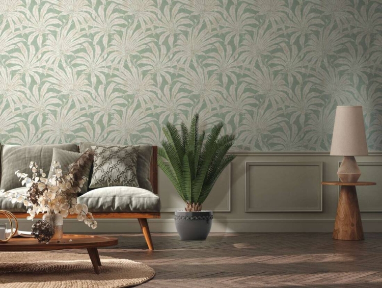 Jade 39501-2 Tapeta ścienna AS Liście palmowe zielony