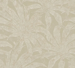 Jade 39501-4 Tapeta ścienna AS Liście beżowe camel złoty