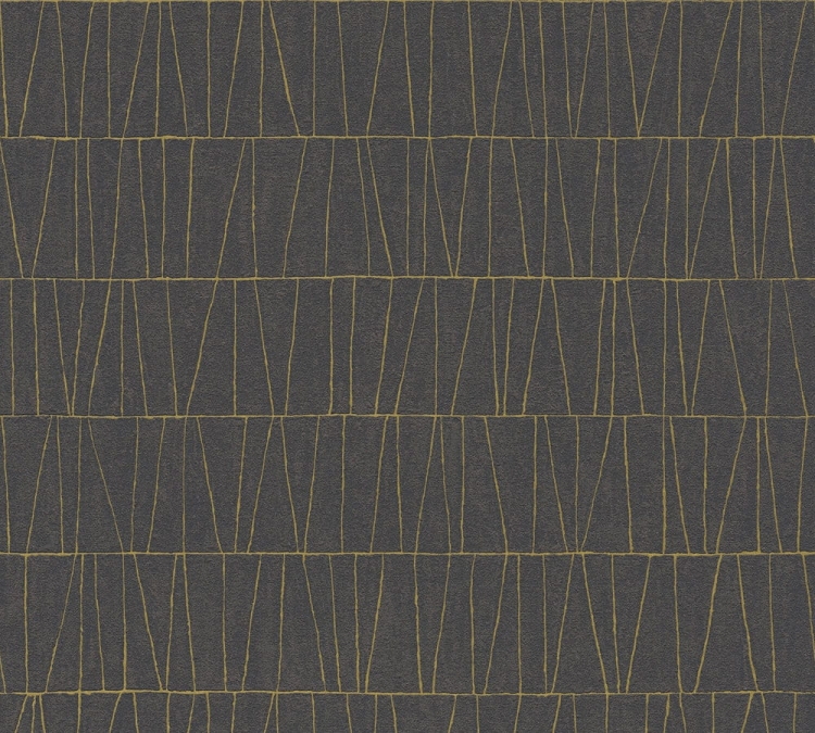Jade 39506-3 Tapeta ścienna AS Wzór geometryczny czarno złoty