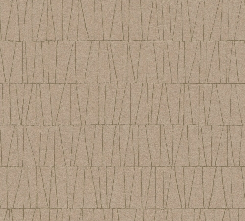Jade 39506-5 Tapeta ścienna AS Wzór geometryczny brązowo złoty