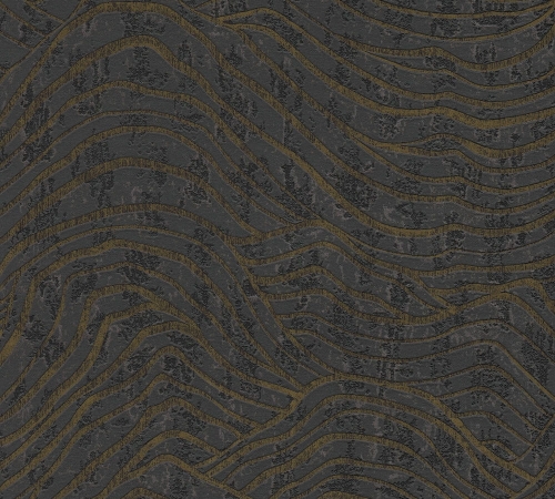 Jade 39507-3 Tapeta ścienna AS Wzór geometryczny czarny złoty