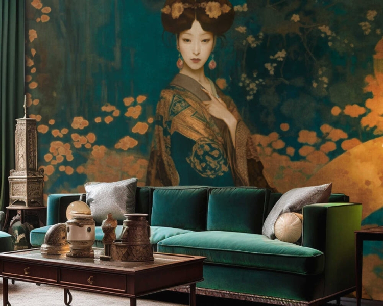 Jade 39706-1 Tapeta ścienna AS Mural Geisha 3,71 x 2,8m