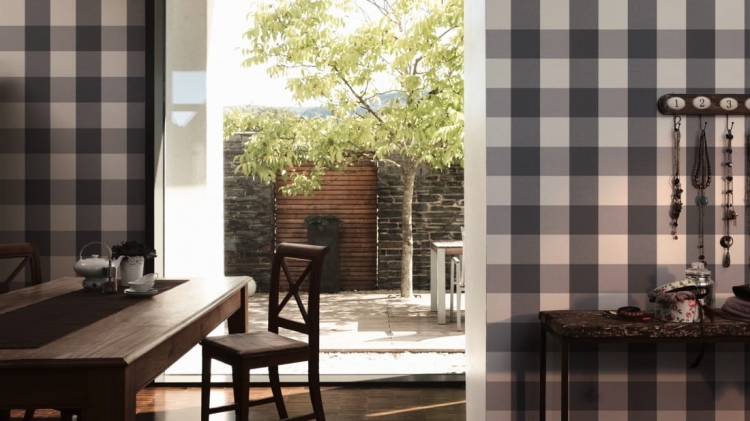 Tapeta 2063-67 AS Elegance 2, krata, duża krata, kratka
