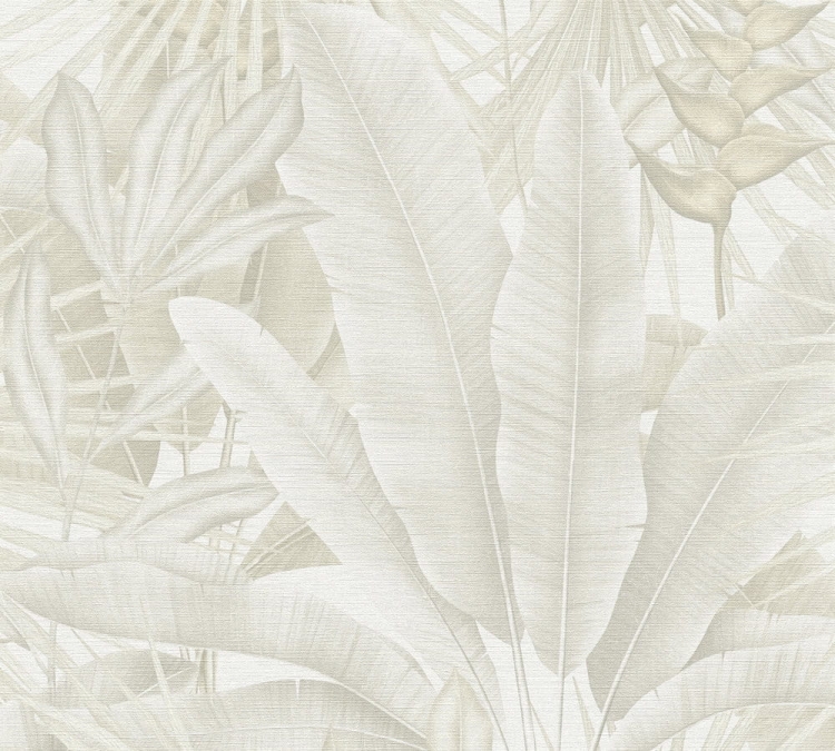 Stories of Life 39647-4 Tapeta ścienna AS Liście kwiaty pastelowe beżowe