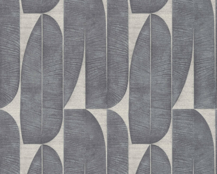 Stories of Life 39658-3 Tapeta ścienna AS Liście Modernizm szaro beżowe