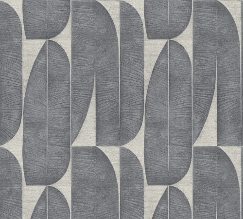 Stories of Life 39658-3 Tapeta ścienna AS Liście Modernizm szaro beżowe