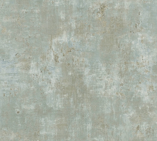 Stories of Life 39670-4 Tapeta ścienna AS Tynk zielono złoty