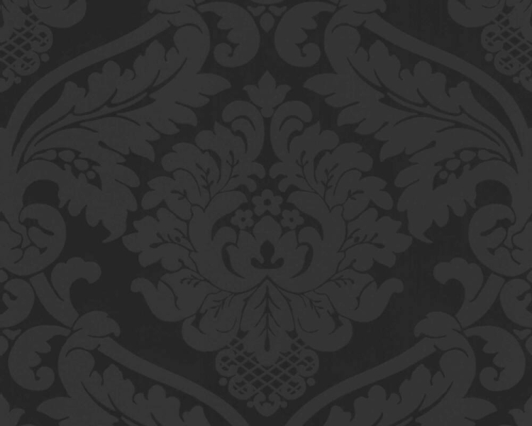 White &amp; Colours 5526-31 Tapeta ścienna AS czarny ornament  do pokoju