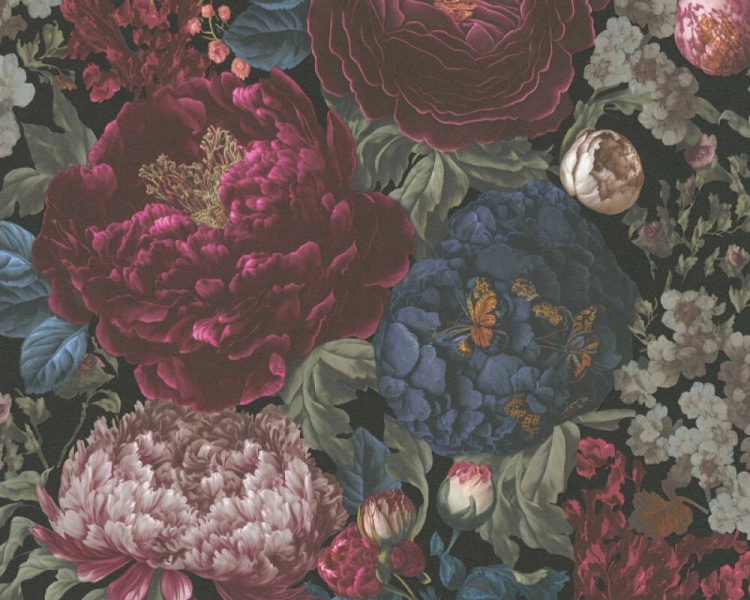 Michalsky 5 39979-1 Tapeta ścienna AS Kolorowe kwiaty 3D