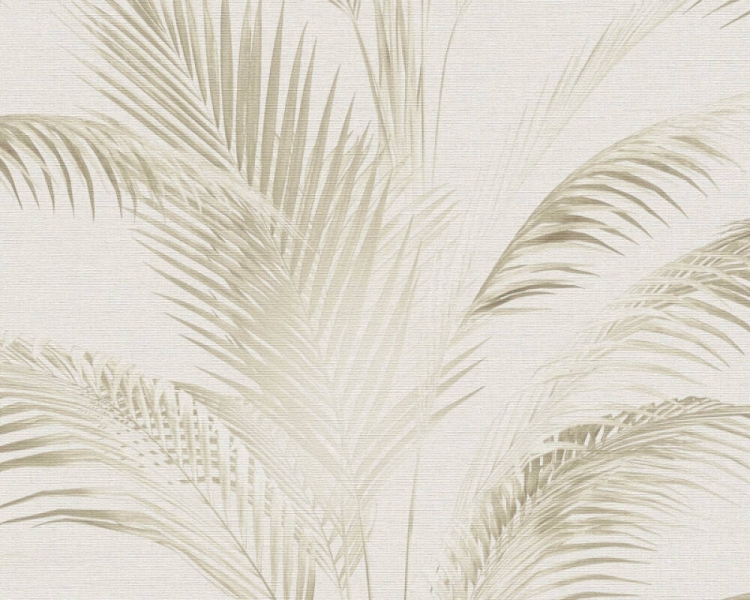 Michalsky 5 39980-1 Tapeta ścienna AS Liście palmy beżowe