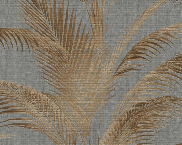 Michalsky 5 39980-3 Tapeta ścienna AS Liście palmy brązowe