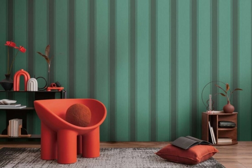 Michalsky 5 39983-4 Tapeta ścienna AS Pasy zielone