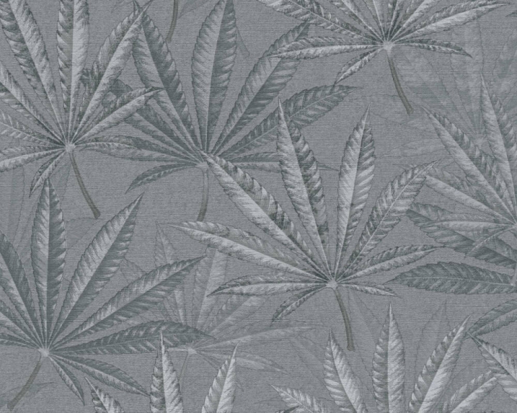 Michalsky 5 39984-2 Tapeta ścienna AS Liście palmy szare