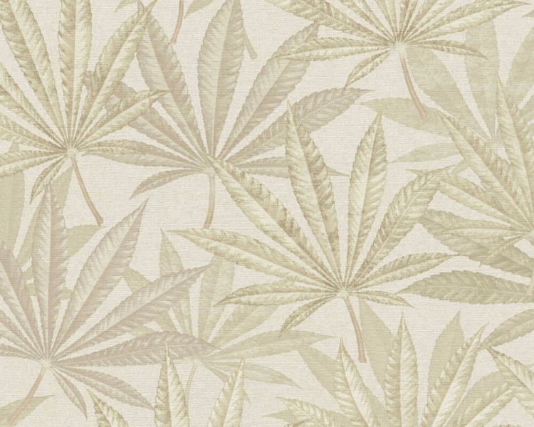 Michalsky 5 39984-3 Tapeta ścienna AS Liście palmy beżowe