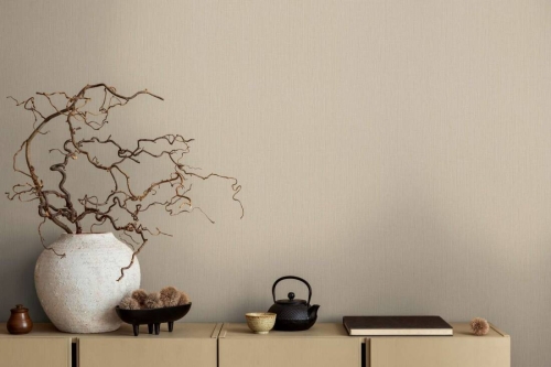 Michalsky 5 39986-7 Tapeta ścienna AS struktura worka jasnobrązowy