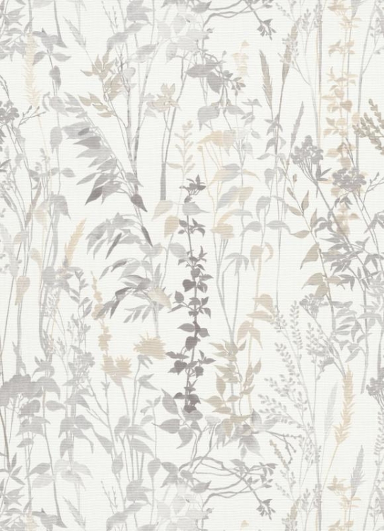 Tapeta ścienna na flizelinie trawy liście beżowa szara 10258-14