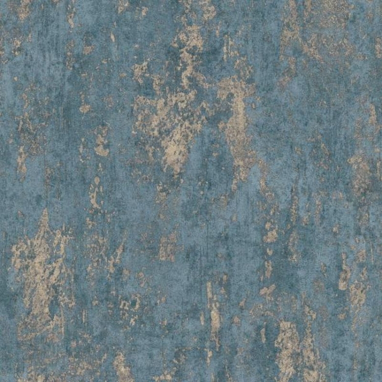 Tapeta ścienna na flizelinie turkusowa złota beton tynk 10273-08