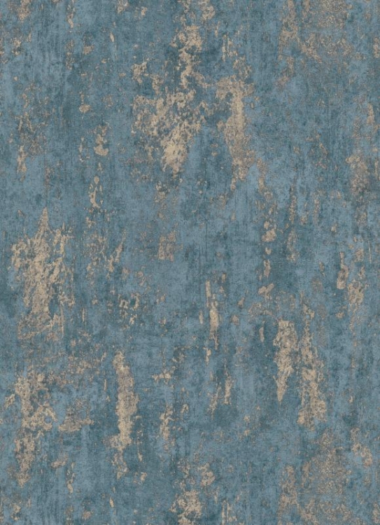 Tapeta ścienna na flizelinie turkusowa złota beton tynk 10273-08