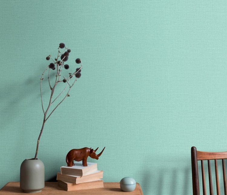 Tapeta ścienna na flizelinie turkusowa tło struktura worka 10262-18