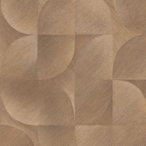 Martinique 10392-11 Tapeta ścienna Erismann wzór geometryczny brąz orzechowy metalic