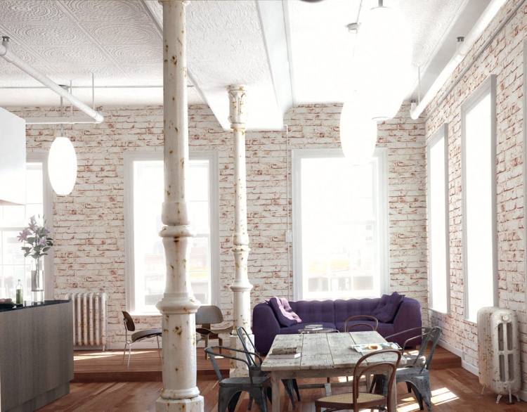 Tapeta 9078-13 AS New England 2, cegła, stara cegła